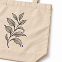 Everyday Tote - Plant Study, artwork detail on a white background