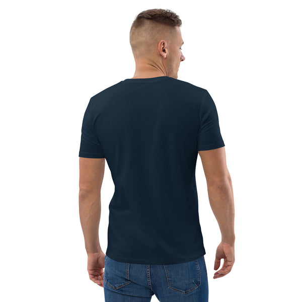 Original Daily Tee - Navy, on model - back on a white background