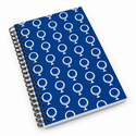 Original Patterns Notebook, angled cover on a white background