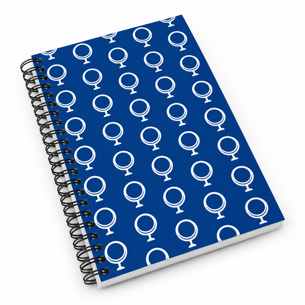 Original Patterns Notebook, angled cover on a white background