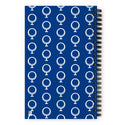 Original Patterns Notebook, back cover on a white background