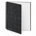 Patterns Notebook - Blueprint, dotted pages on a white background