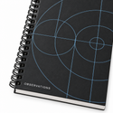 Patterns Notebook - Blueprint, artwork detail on a white background