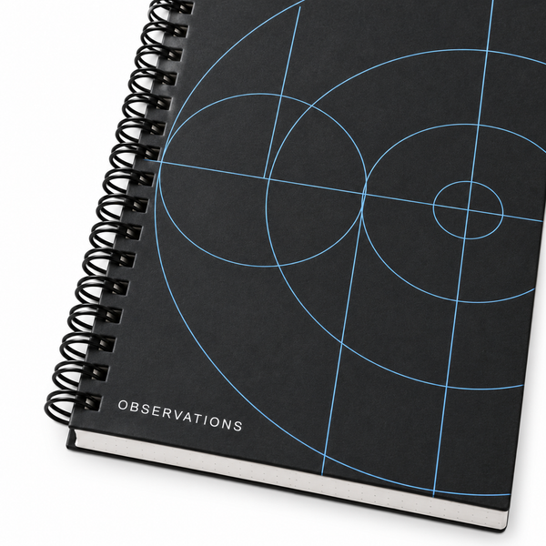 Patterns Notebook - Blueprint, artwork detail on a white background