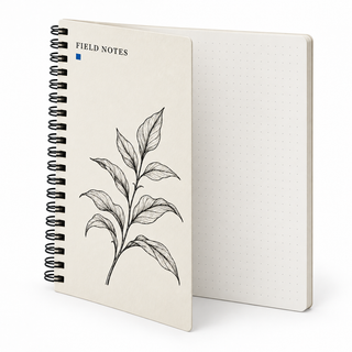 Patterns Notebook - Field Notes, dotted pages on a white background